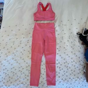 Fabletics Pink Matching Activewear Set